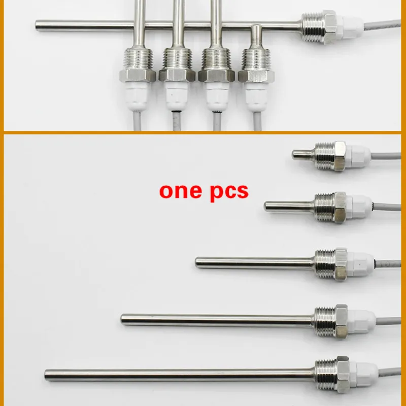 2 м 3 м 5 м трубопровод специальный 304 из нержавеющей стали водонепроницаемый слепой трубчатый датчик температуры зонд 4 точечная резьба