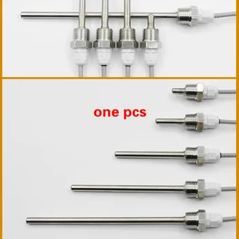 

2m 3m 5m Pipeline Special 304 Stainless Steel Waterproof Blind Tube Temperature Sensor Probe 4 points thread