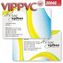 A20040 CMYK офсетные визитные карточки белый пластиковый из ПВХ-карты