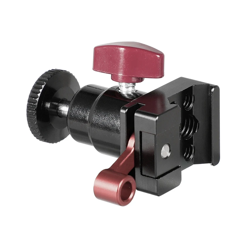 CAMVATE QR NATO Clamp + мини шариковая головка 1/4 &quot 20 винтовое крепление (красная ручка)