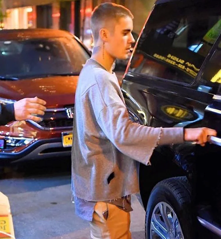 Kanye Justin Bieber Man Solid Color Sweatshirts Oversize Three Quarter Sleeve Hoodies Both Sides Can Wear Fashion Men Clothing