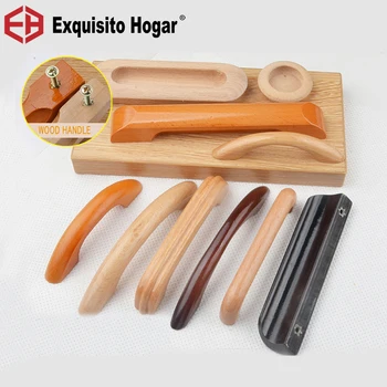 

Wooden Cabinet Door Handle Drawer Knobs Kitchen Cabinet Handle Drawer Solid Wood Furniture