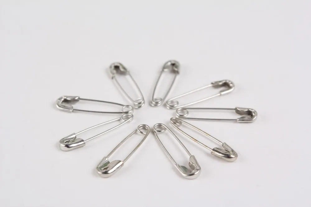 

2000 pcs small SILVER Safety Pins for garment SIZE 4/5'' length (18mm)