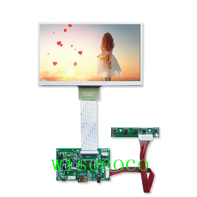 

50 Pins 7 inch 800(RGB)*480 TFT lcd Display Screen Monitor AT070TN94 hdmi Driver board for Raspberry Pi