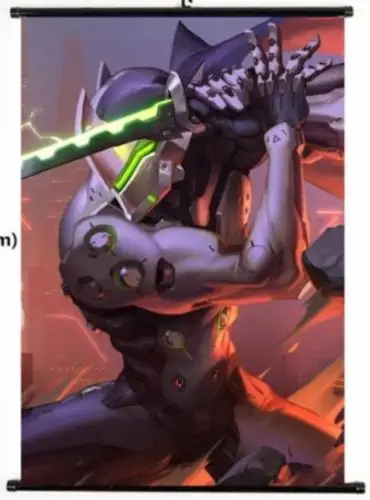 

Japan Anime Blizzard Game Overwatch Reaper Home Decor Poster Wall Scroll