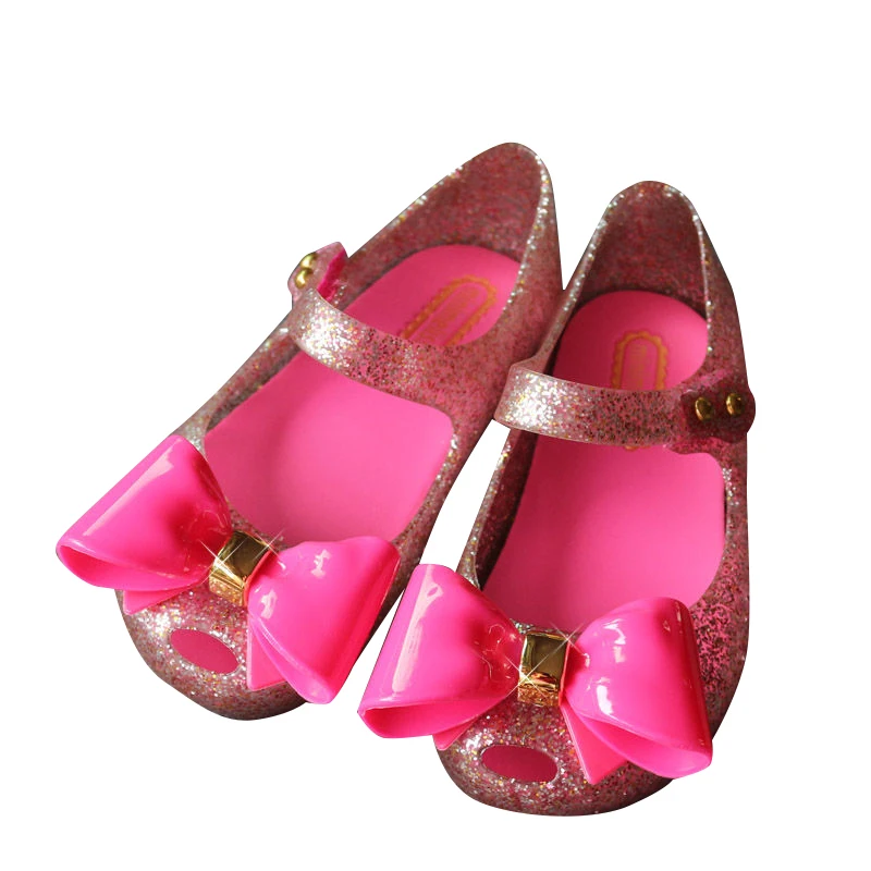 15 18cm Crystal Mini Melissa Shoes 2017 New Children S Mesh Hole Shoes Girls Sandals Jelly