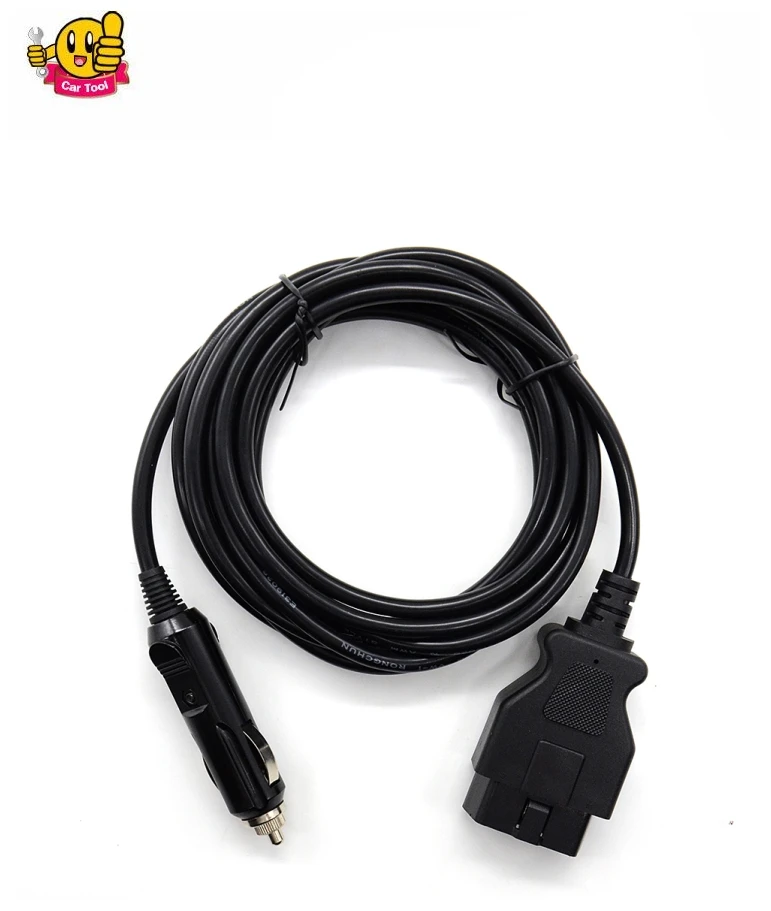 

OBD II Vehicle ECU Emergency Power Supply Cable Memory Saver(3Meter) OBD II CAR MEMORY SAVER with Cigarette Lighter Connector