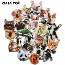 

23 pcs animal Sticker wallpaper Decal Motorcycle Fridge Skateboard Doodle Funny expression Stickers for Auto Laptop Trunk