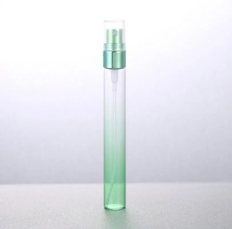 10 ml Gradient Colors Refillable Spray Bottles Mini Glass Atomizer
