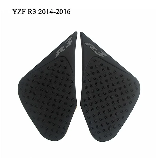 MTImport YZF R3 Anti slip Tank Pad Side Gas Knee Grip Traction Pads Sticker Decals For Yamaha R3 2014 2015 2016 (1)