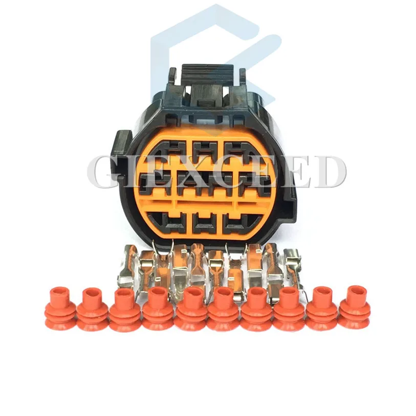 

2 Sets 10 pin Automotive Headlight Assembly Wiring Plug Socket For HYUNDAI Verna KIA K1 K2 K3 K4