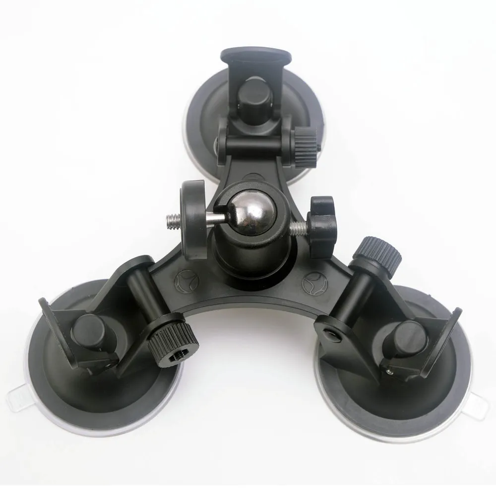 Low Angle Removable Suction Cup Tripod Mount 3x Suckers Fixation for