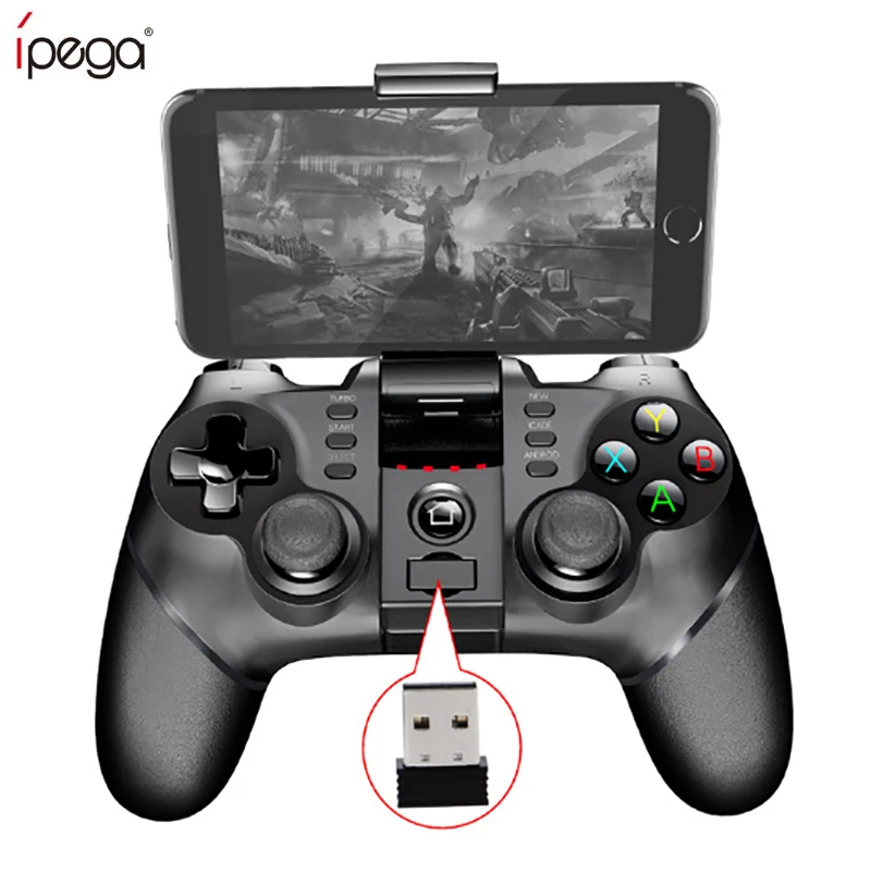 

iPega 9076 Bluetooth Wireless Gamepad With 2.4G Wireless Gamepad hideaway handle for PS3 Android/ iOS/ Windows Joystick Gaming