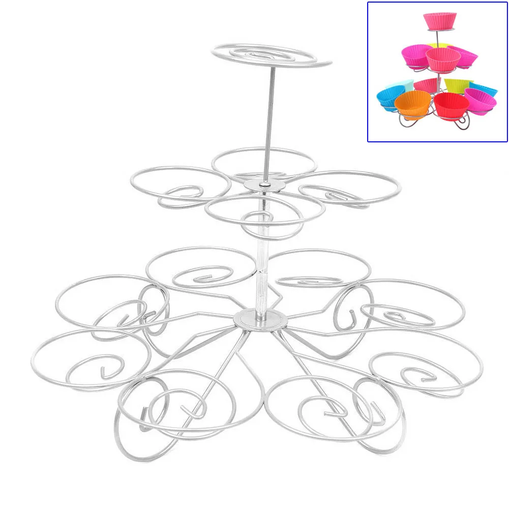 Горячая 3 уровня 13 Съемная стойка для маффинов кексов стойка для десертов свадебное украшение для праздников инструменты аксессуары TY