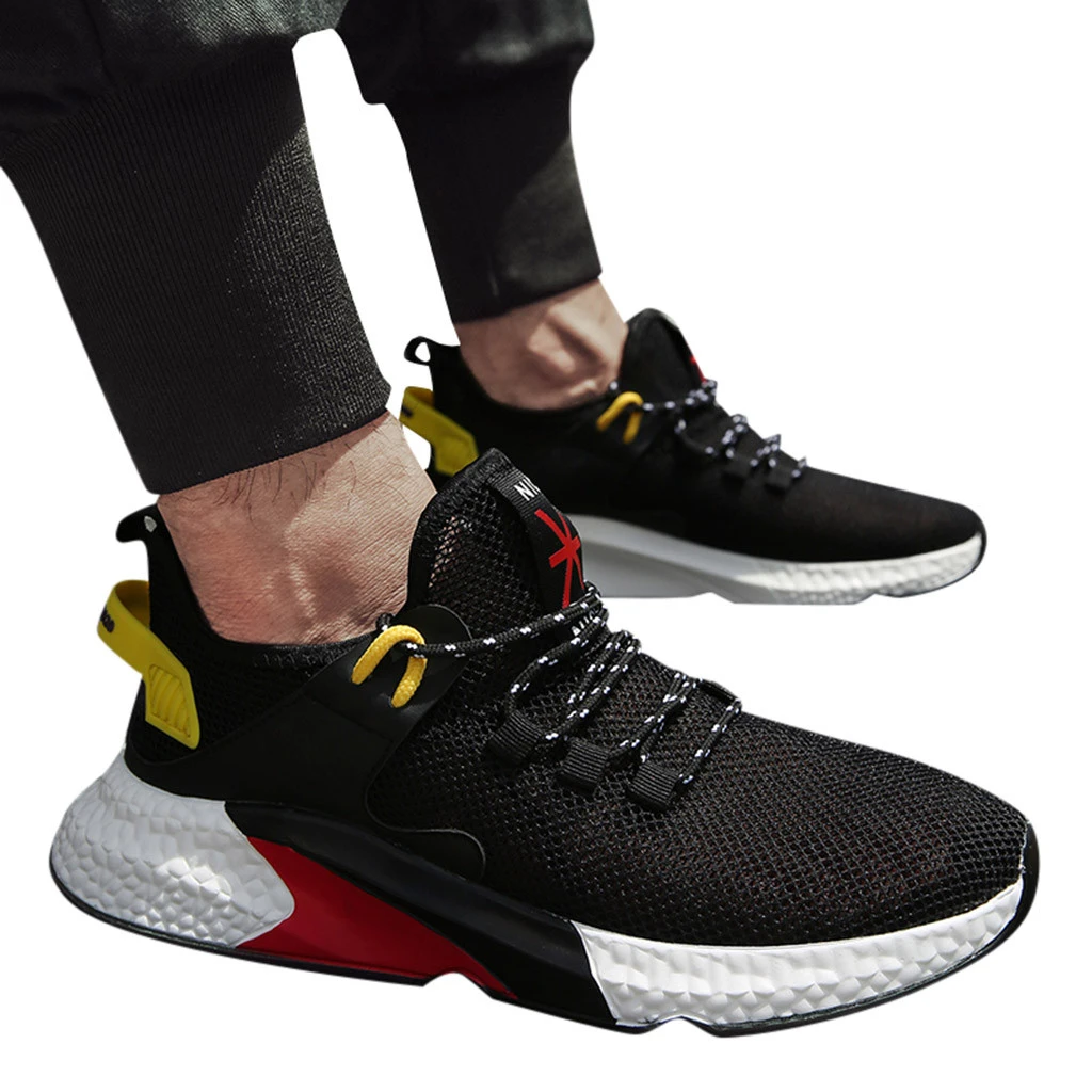 deportivos para hombre modelo flying woven super grip antideslizante absorción de golpes cómodos zapatos deportivos para caminar # G3|Zapatos informales de hombre| - AliExpress