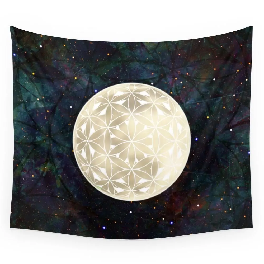 

The Flower Of Life Moon 2 Wall Tapestry