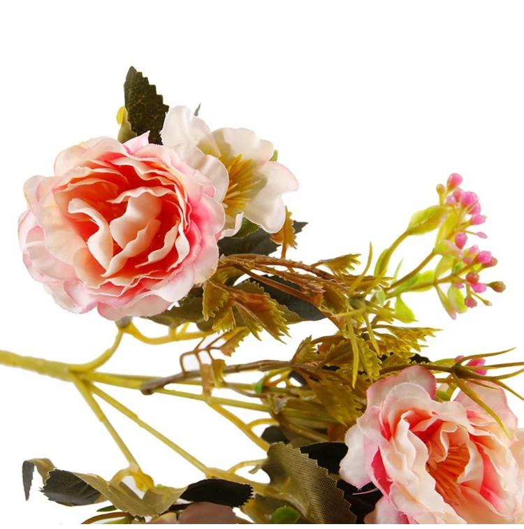 Букет из искусственных цветов Искусственные пионы Искусственные цветы высокого качества шелк искусственный цветы для свадьбы розовая ткань decora o