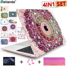 Crystal Case для Apple Macbook Air 13,3 11 Pro 13 12 15 ноутбук Retina печати Обложка Touch Bar крышка клавиатуры A1466 A1932