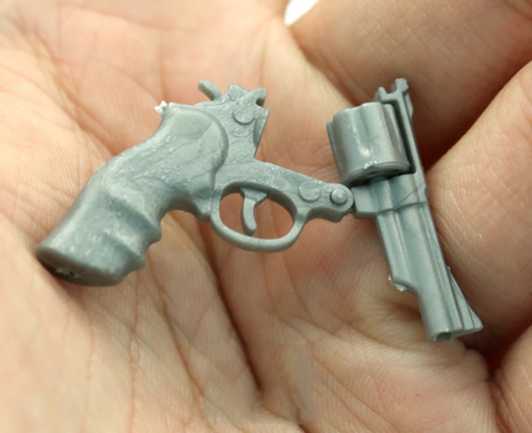 M29 Revolver Magnum Miniature Unpainted 1/6 Scale Solider Scene Accessories Weapon Model Toy 4D for 12\