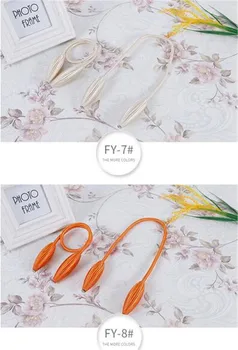 

100pcs Curtain Tiebacks Plush Alloy Hanging Belts Ropes Curtain Holdback Buckles Clasp Clips Curtain Accessories Hook Holder Dec