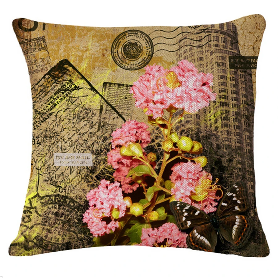 خمر ديكور المنزل الزهور وسائد زخرفية حالة كنبة مكتب رمي غطاء الوسادة أغطية وسادات مزخرفة الزهور Pouf جديد b143 خمر ديكور المنزل الزهور وسائد زخرفية حالة كنبة مكتب رمي غطاء الوسادة أغطية وسادات مزخرفة الزهور Pouf جديد b143