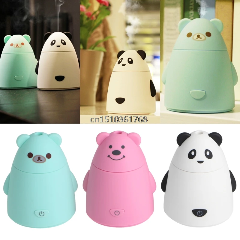 Cute Bear Shape USB Ultrasonic Atomizer Air Humidifier Steam Diffuser 80mL Mist #Y05# #C05# Cute Bear Shape USB Ultrasonic Atomizer Air Humidifier Steam Diffuser 80mL Mist #Y05# #C05#