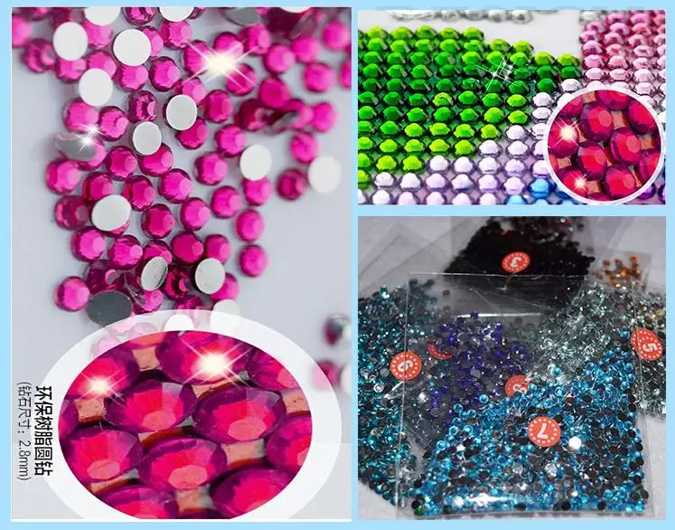 5D DIY алмазная живопись цветы Картина Вышивка крестом круглый горный хрусталь