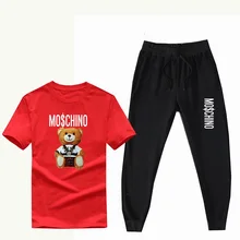 New Summer Men tracksuit Short sleeve suit tshirt +joggers pants 100%Cotton Brand print track suit trainingspak mannen chandal New Summer Men tracksuit Short sleeve suit tshirt +joggers pants 100%Cotton Brand print track suit trainingspak mannen chandal