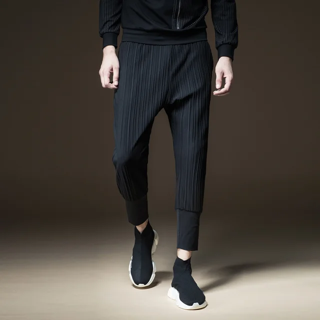 2018 Jogger Pinli New Arrival Fashion Midweight Mid Products Made In The Autumn Of Men’s Slim Fold Upon Nine Pants B173117081