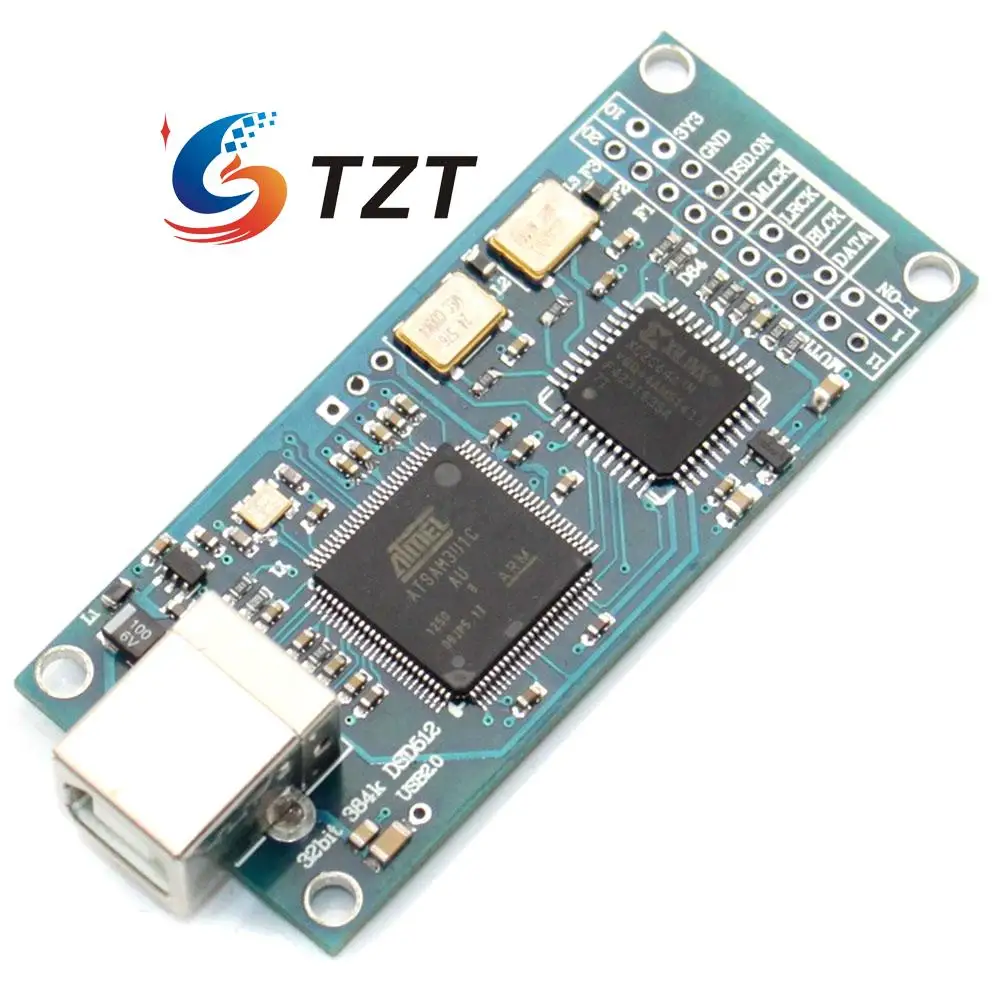 TZT HIFI Combo384 USB к I2S цифровой интерфейс обратитесь Amanero IIS поддержка DSD512 32bit 384K выход