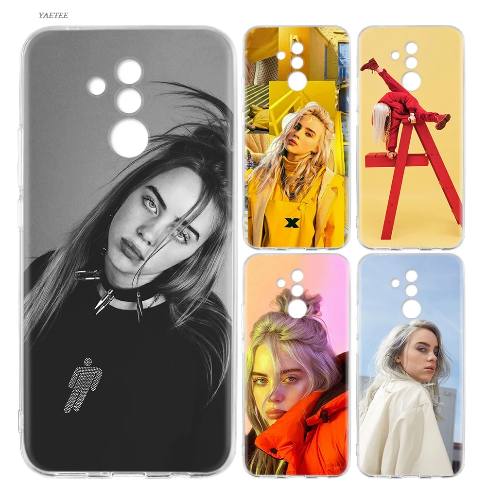 

Silicone Back Case For Huawei P20 P30 P10 lite Pro Mate 20 10 Pro lite P Smart Plus + 2019 Nova 4 Cover Billie Eilish Independen