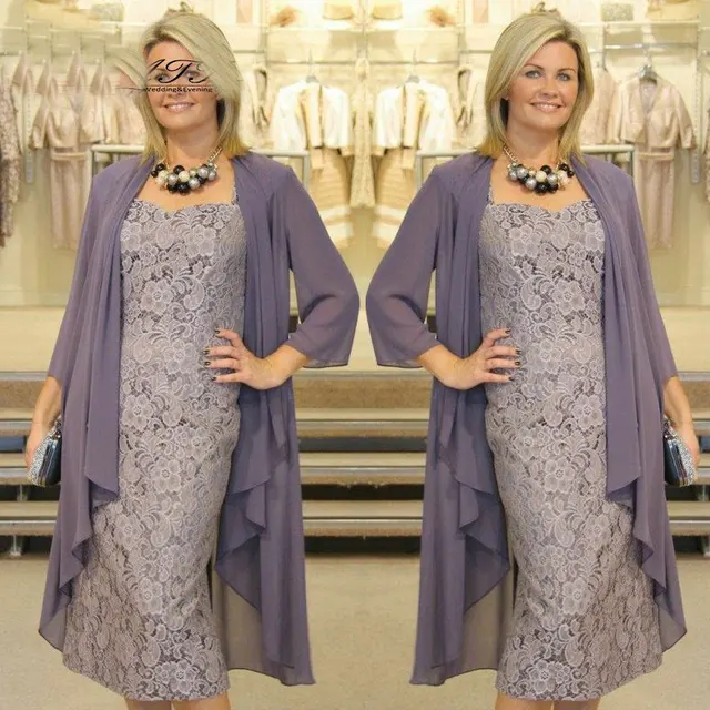 Chiffon Mother of the Bride Dresses with Jackets