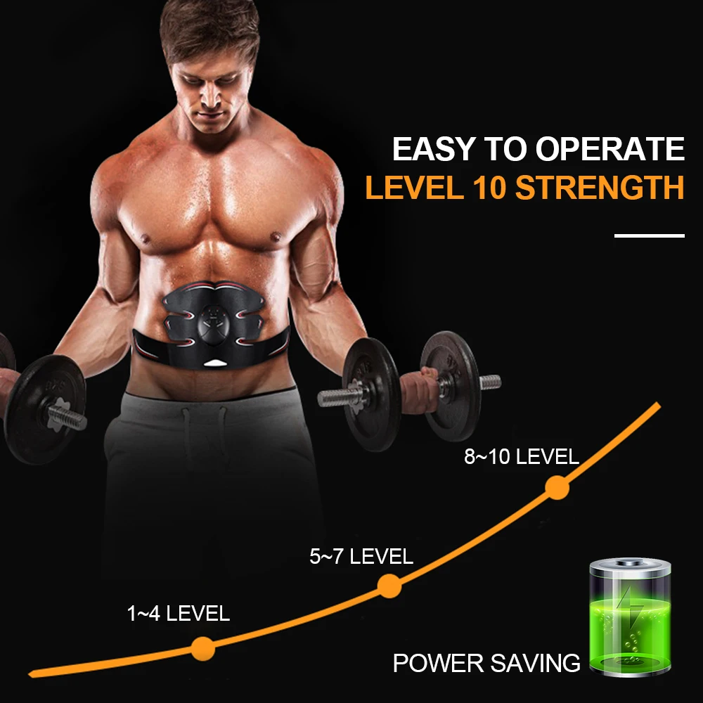 

Wireless Muscle Stimulator Trainer Smart Fitness Equipment Abdominal Training Electric Weight Loss Stickers Body Slimming Belt