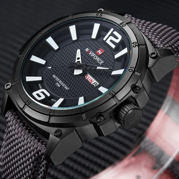 

Top Brand Men Military Watch Waterproof Canvas Band Mens Watches Quartz Fashion Casual Wristwatch Outdoor Sport Watch Men