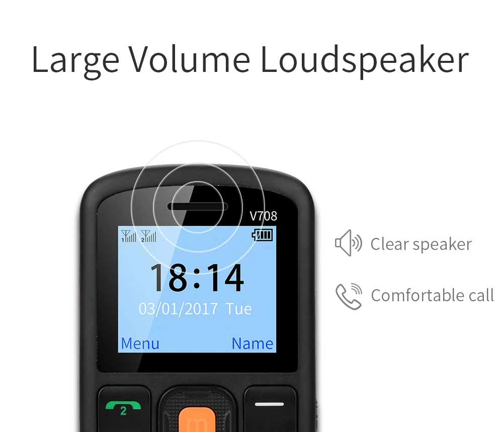 Uniwa V708 Feature Mobile Phone Charging Cradle Senior Kids Mini Phone Russian Keypad 2G GSM Push Big SOS Button Key Cellphone Uniwa V708 Feature Mobile Phone Charging Cradle Senior Kids Mini Phone Russian Keypad 2G GSM Push Big SOS Button Key Cellphone