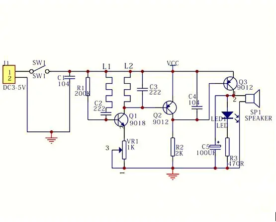 DIY Kit детектор металла Комплект Электронный комплект DC 3 V-5 V 60 мм Бесконтактный Сенсор Модуль платы блока программного управления DIY электронная часть детектор металла