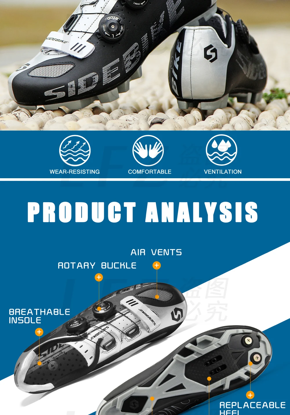 sidebike mtb shoes men professional cycling shoes mountain bike bicycle sneakers nylon sole sapatilha comfortable breathable