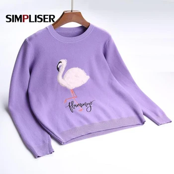 

Loose Sweaters Women 2019 Pullovers O-neck Long Sleeve Knitted Shirts White Pink Green Khaki Knitting Shirts Femme Pull Tops