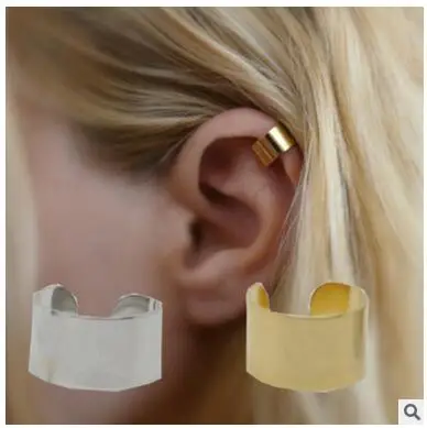 

ea201 Europe personality Geometric U type star Heart-shaped earrings Ms. fashion simple without ear hole earrings 1 pcs