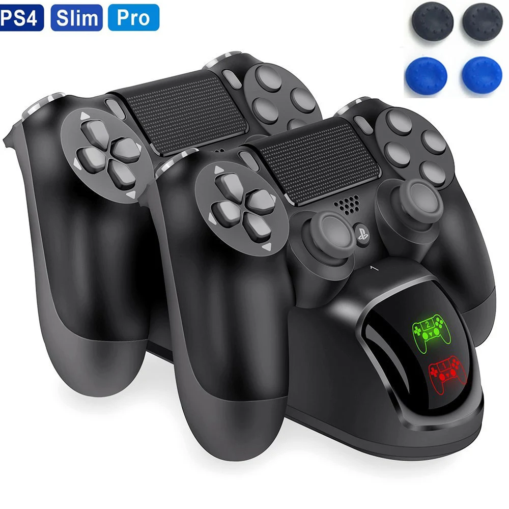 Ps4 Accessories Led Dual Usb Charging Charger Docking Station Stand For