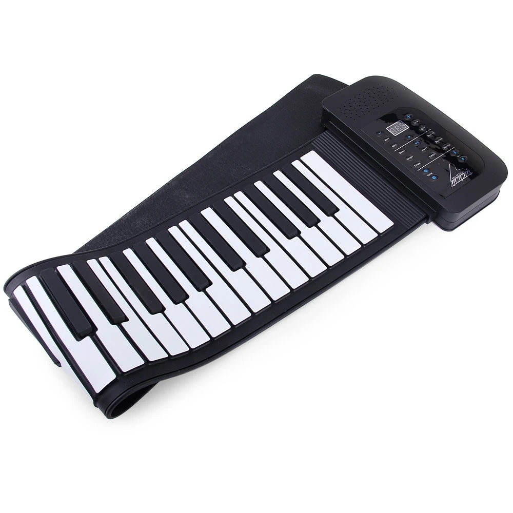 

Portable 66 Keys 128 Tones 128 rhythm Roll-Up Piano USB MIDI Keyboard MIDI Conctroller Hand Electronic Piano With Speaker