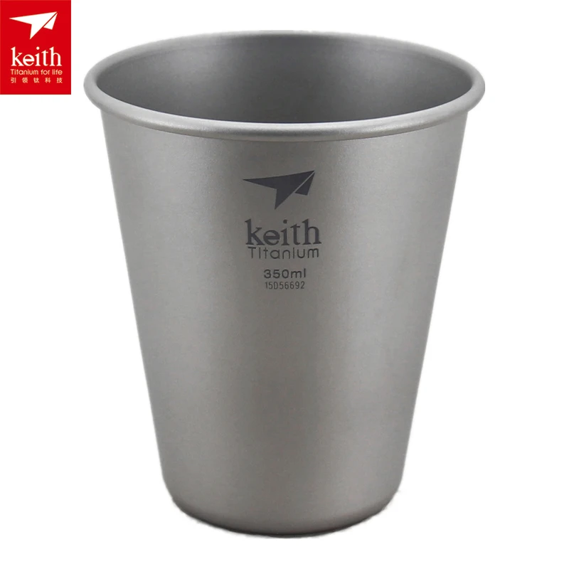 

Keith Titanium Cup Outdoor Drinking Cup Camping Mug Ti9001