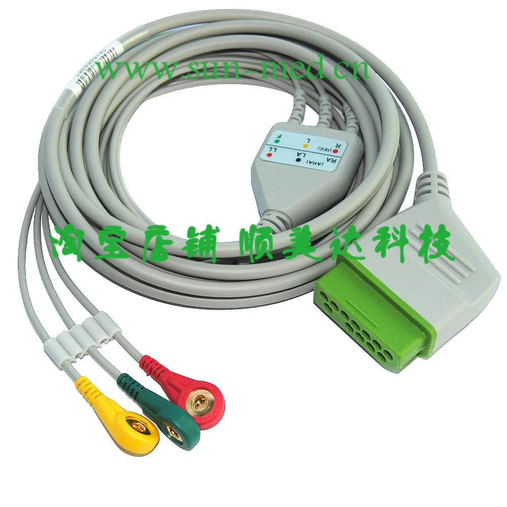 

3 leads ECG Patient cable for Nihon Kohden patient monitor