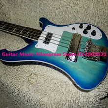 Синий 4 Струны электрический бас новое поступление гитары высокого качества