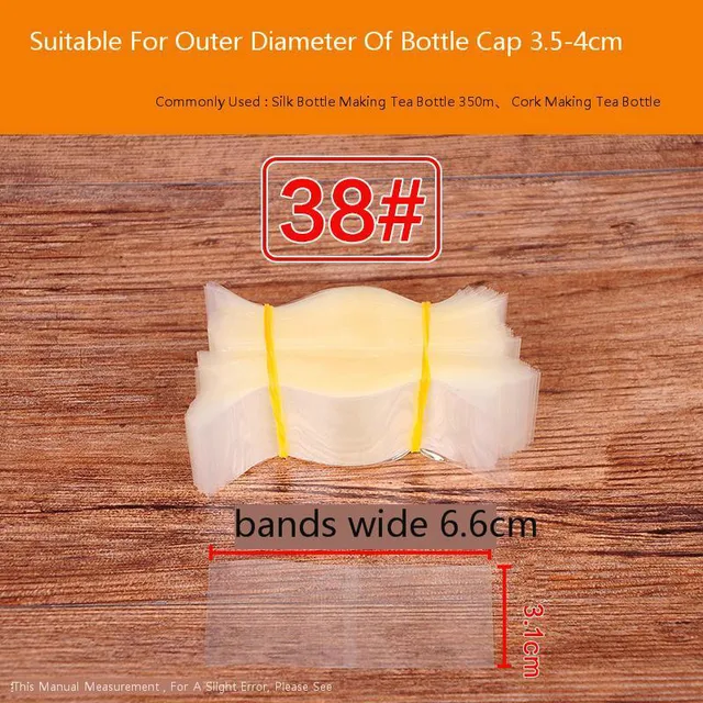 400pcs/size Heat Shrink PVC Bands For Glass Bottle Mouth Seal Cap