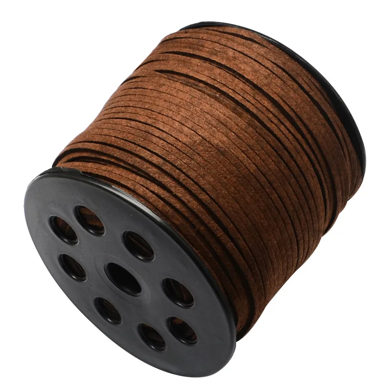 

90m/roll Faux Suede Cord about 3.0mm wide, 1.4mm thick Jewelry Cords DIY marking