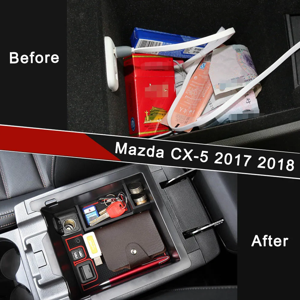 Для Mazda CX 5 CX5 52017 2018 2019 автомобильные аксессуары центральный подлокотник коробка