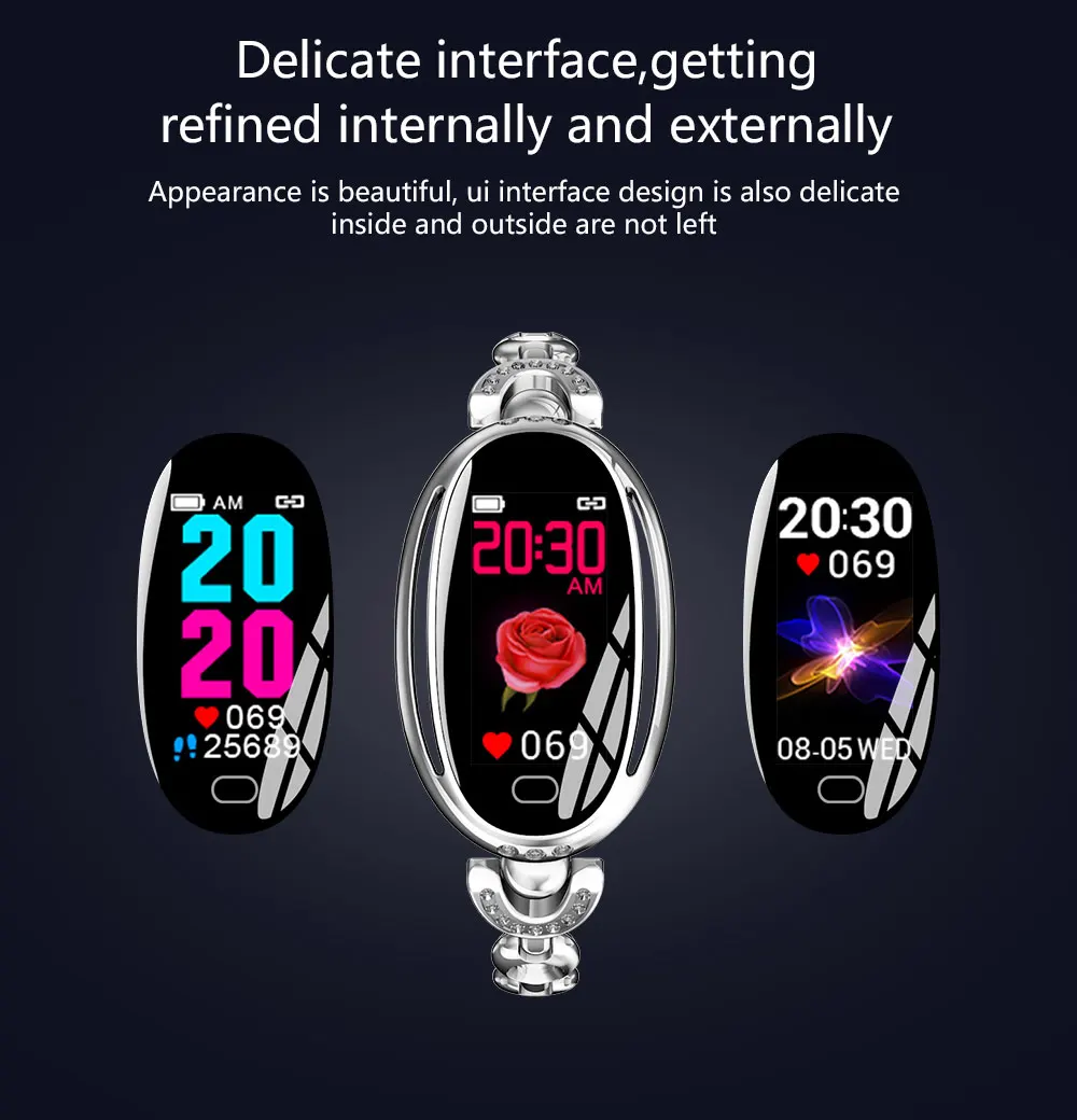 Женские часы фитнес спорт цифровые наручные часы лучший бренд класса люкс Smartwatch Браслет приборы для измерения артериального давления