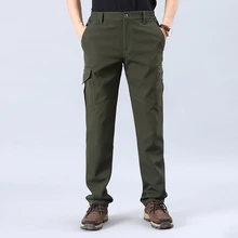 Уличные мужские лыжные брюки походные кемпинг, катание на лыжах брюки Зимние флисовые водонепроницаемые ветрозащитные термо молния длинные брюки для мужчин