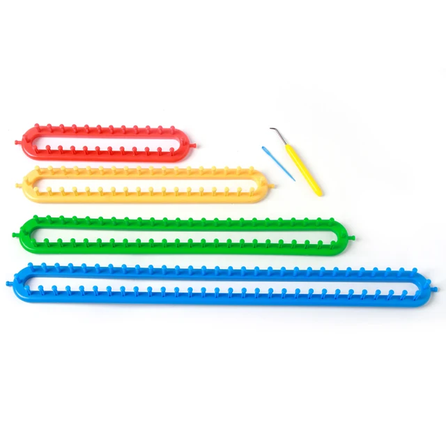 Boye Long Loom knitting looms set of 4 size/4color with hook needles